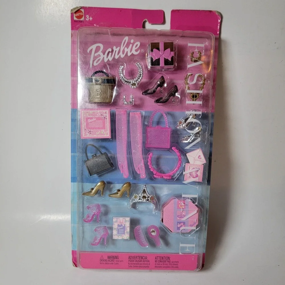Barbie Fashion Avenue‎ Accessory Packs 2002 NEW, NRFB Shoes Purses